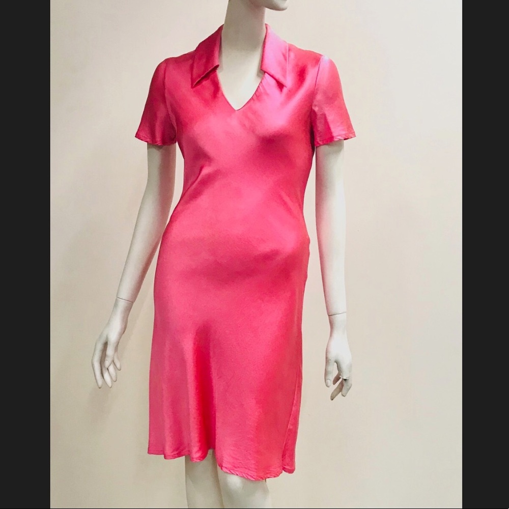 Silk pink dress